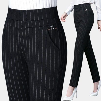Comfortabele Dames Stretchbroek met Hoge Taille