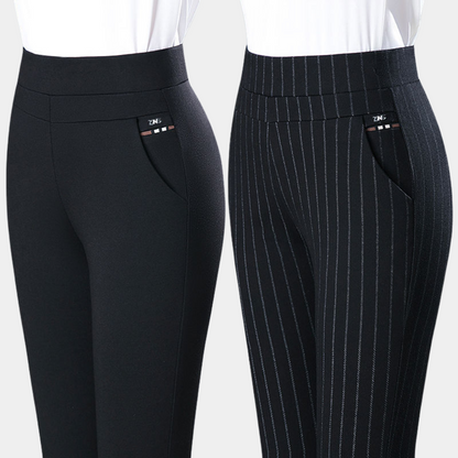 Comfortabele Dames Stretchbroek met Hoge Taille