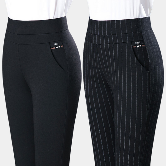 Comfortabele Dames Stretchbroek met Hoge Taille