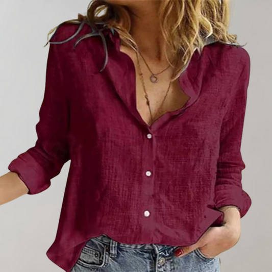 Comfortabele Damesblouse van Linnen