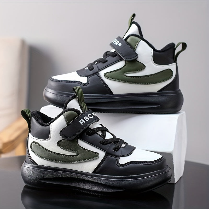 Comfortabele Lage Jongenssneakers met Fleecevoering