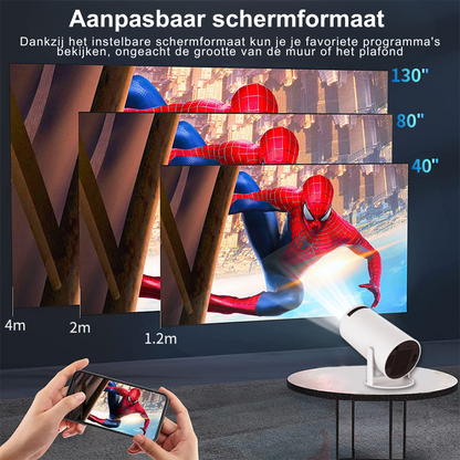 Compacte Draagbare Smart HD-Projector