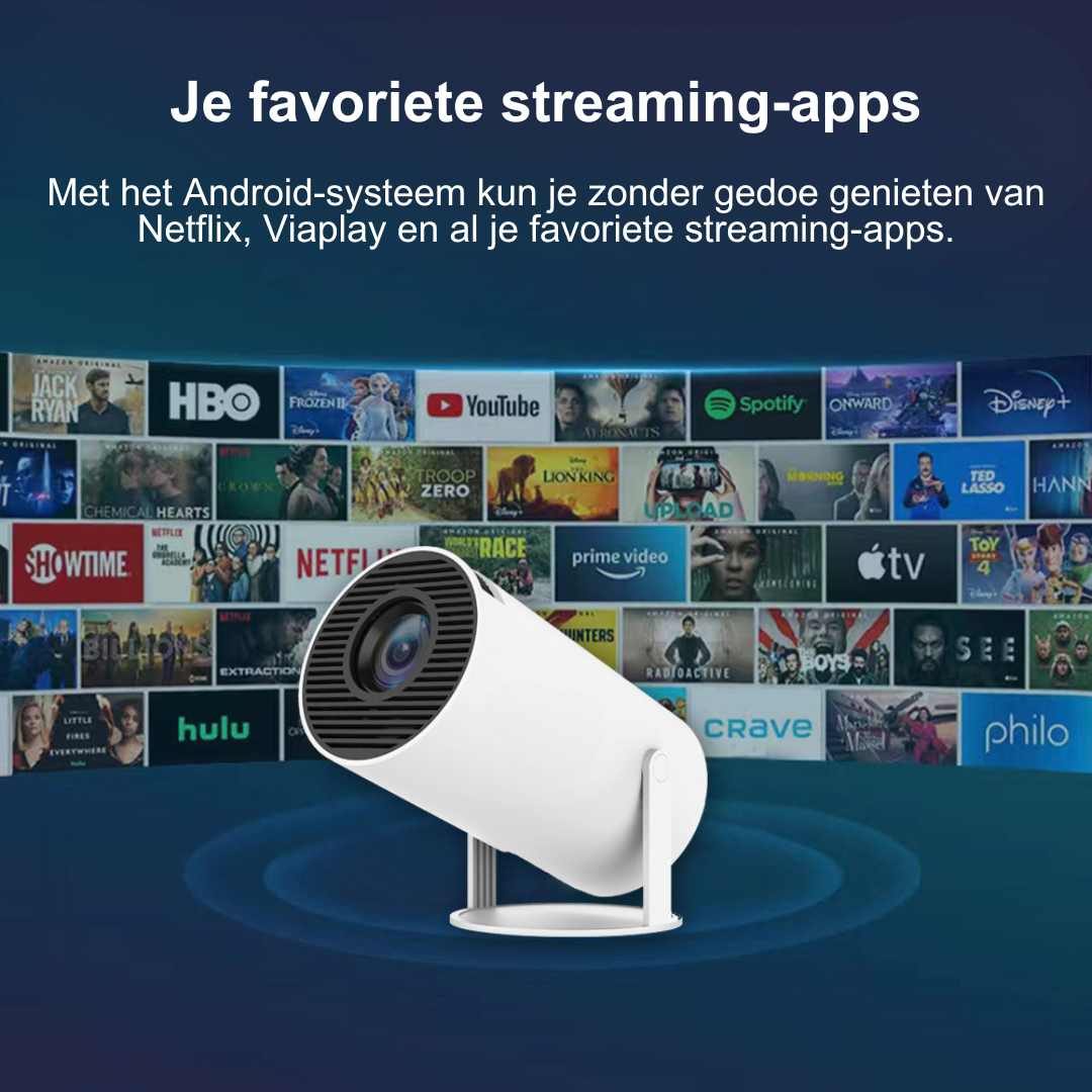 Compacte Draagbare Smart HD-Projector