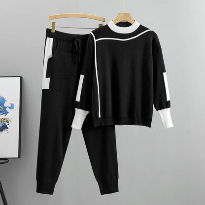 CozyKnits – Stijlvolle Gebreide Set voor Dames