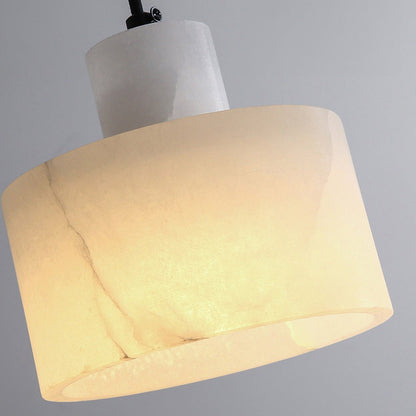 Scandinavische Eenvoudige Hanglamp in Wit Marmer | Minimalistische en Luxe Verlichting