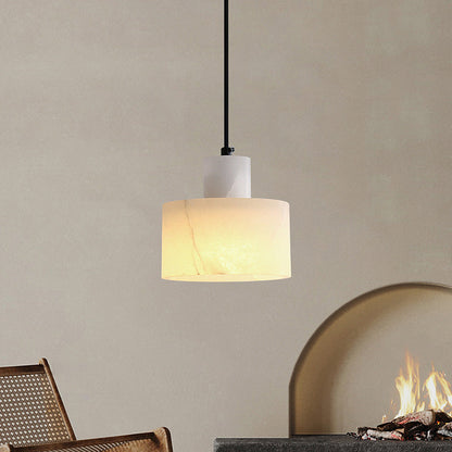 Stijlvolle Scandinavische Hanglamp van Wit Marmer