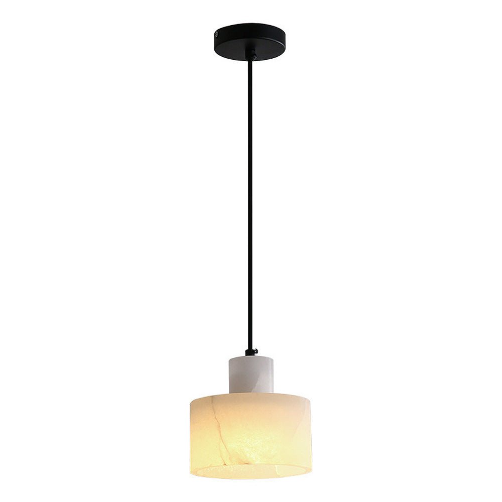 Scandinavische Eenvoudige Hanglamp in Wit Marmer | Minimalistische en Luxe Verlichting