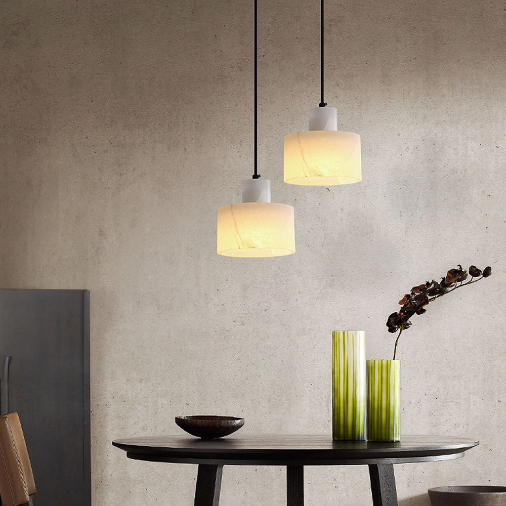 Stijlvolle Scandinavische Hanglamp van Wit Marmer