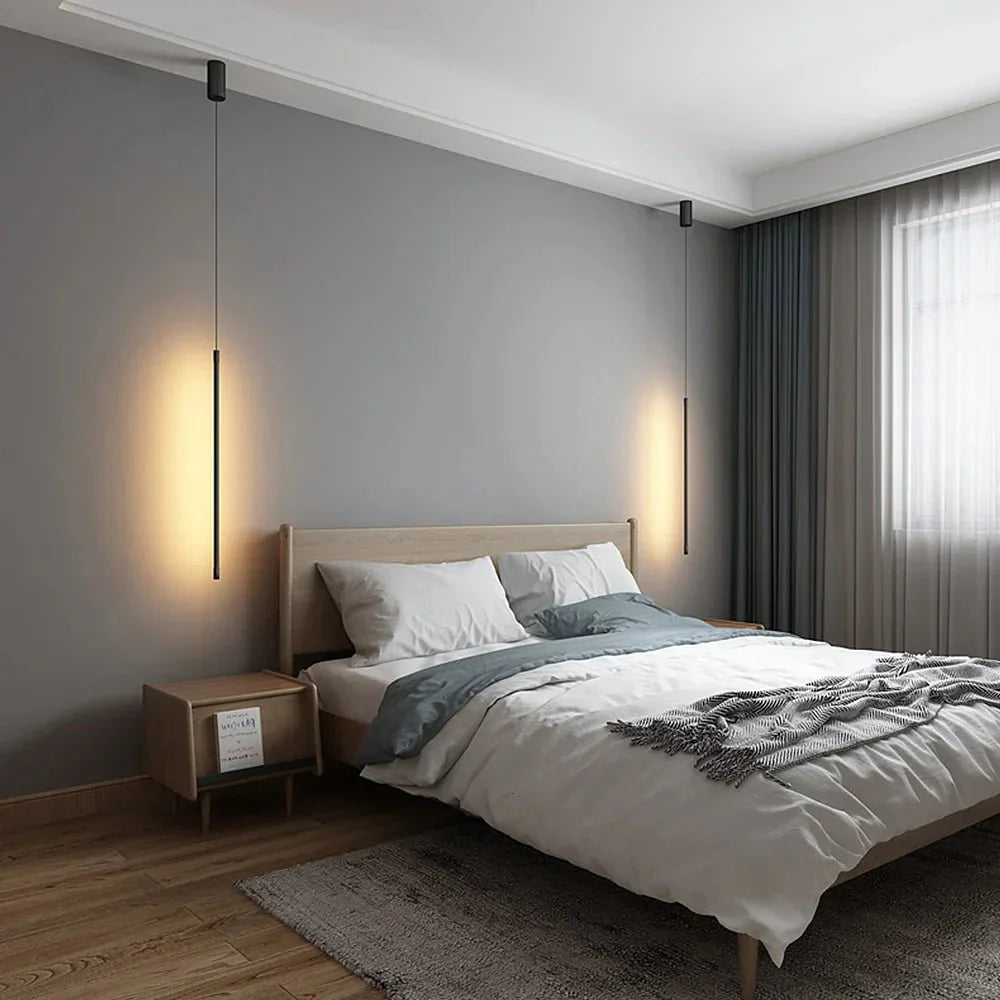 Minimalistische Lange LED Hanglamp van Aluminium | Strakke en Moderne Verlichting