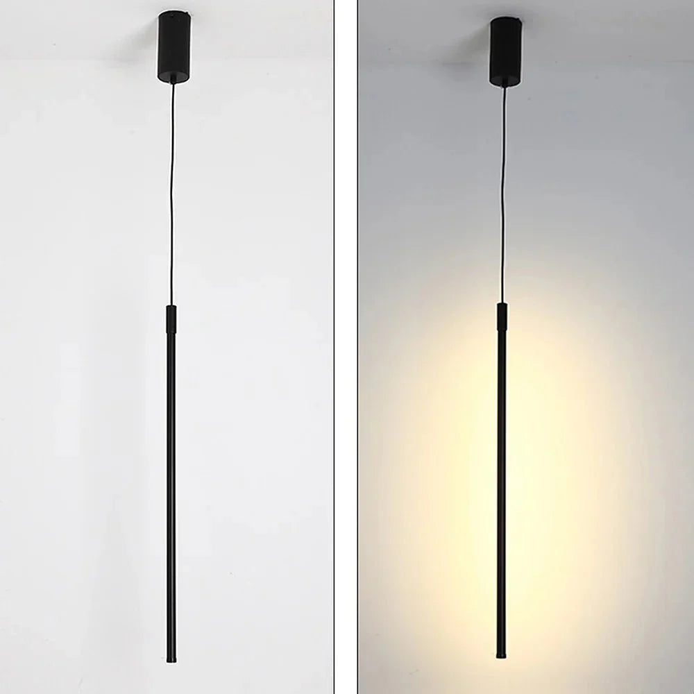 Minimalistische Lange LED Hanglamp van Aluminium | Strakke en Moderne Verlichting