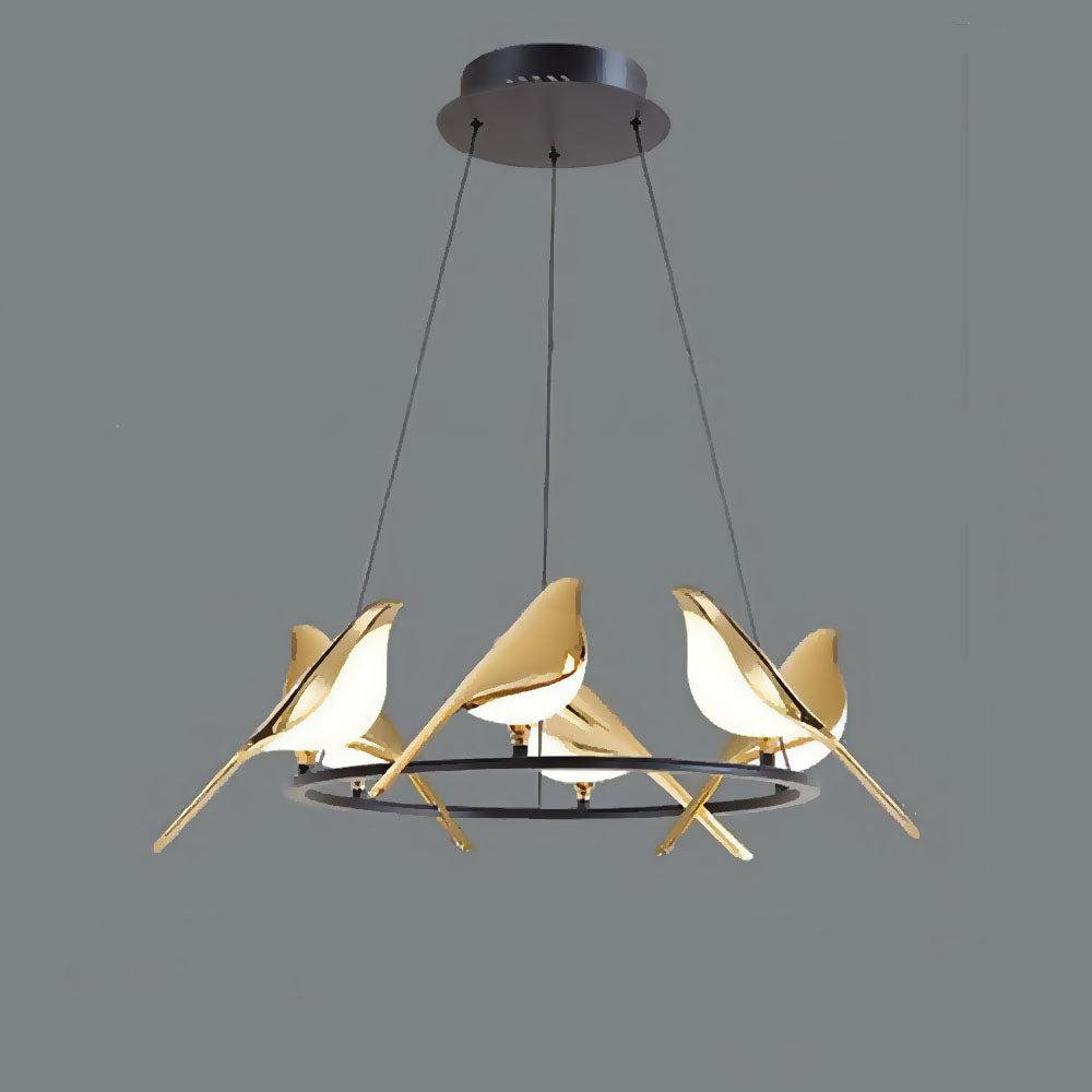 SkyLight - Hanglamp met Speelse Vogencirkel