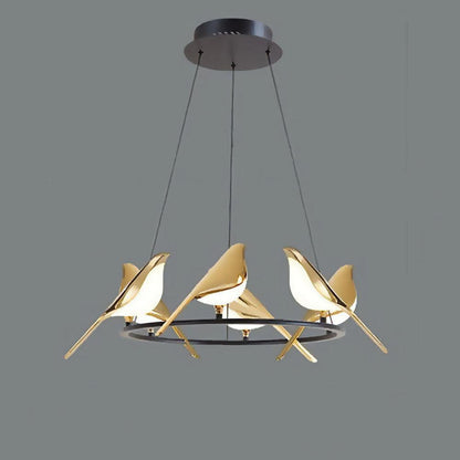 SkyLight - Hanglamp met Speelse Vogencirkel