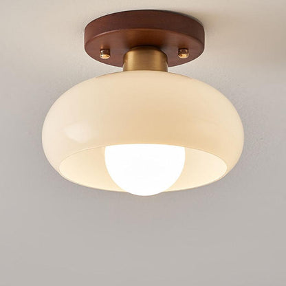 ChicRetro - Kleine Witte Plafondlamp voor Vintage Sfeerverlichting