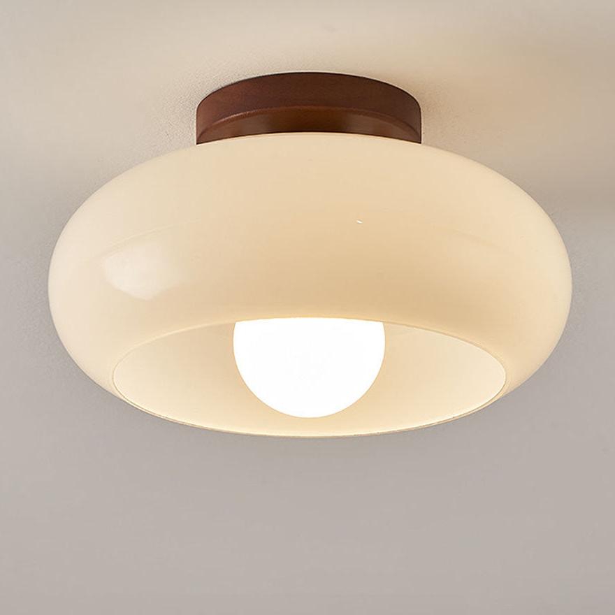 ChicRetro - Kleine Witte Plafondlamp voor Vintage Sfeerverlichting