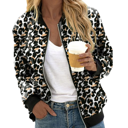 Dames Bomberjack Luipaardprint - Stijlvol en Warm