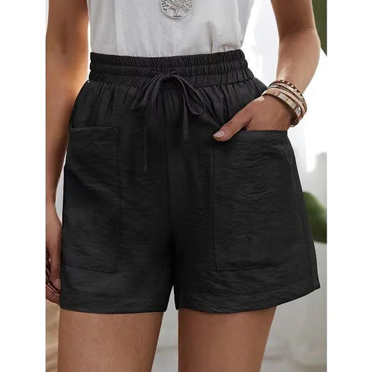 Dames Korte Broek Hoge Taille Elastiek