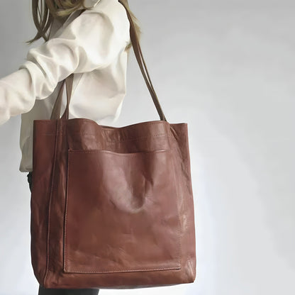 Dames Leren Tas - Ruime Opbergruimte