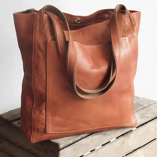 Dames Leren Tas - Ruime Opbergruimte