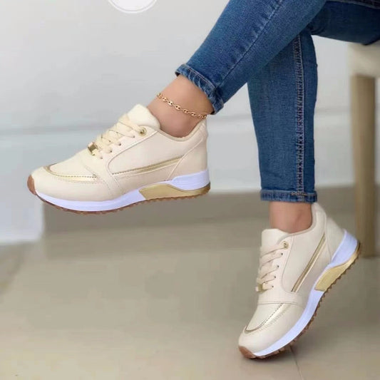 Dames Sneakers met Comfortabele Platte Zool