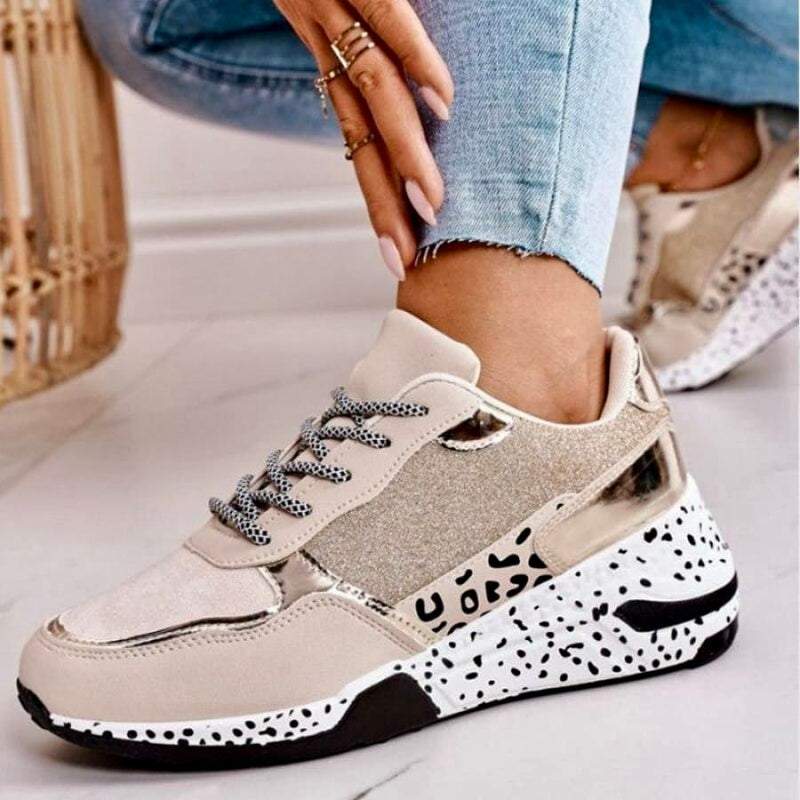 Dames Sneakers met Print en Comfortzool
