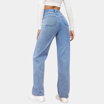 Dames Spijkerbroek Hoge Taille Trendy Pasvorm