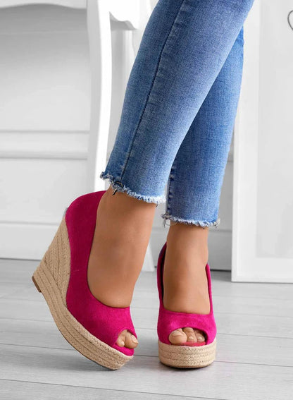 Dames Suède Wedge Espadrilles - Madison