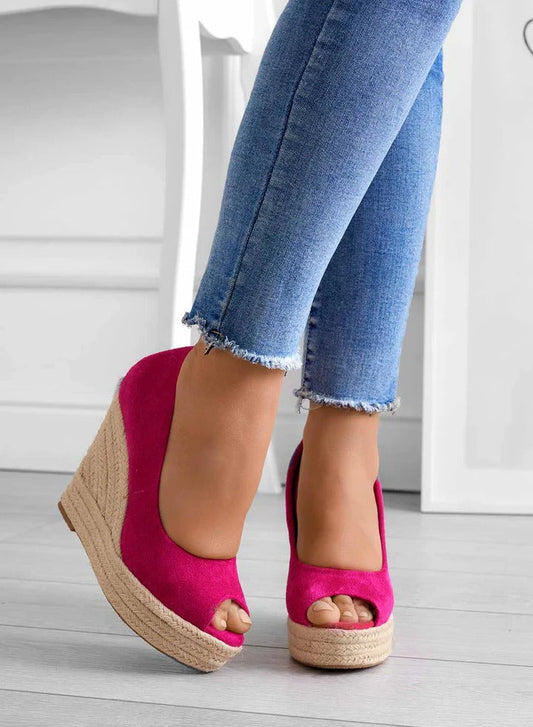 Dames Suède Wedge Espadrilles - Madison