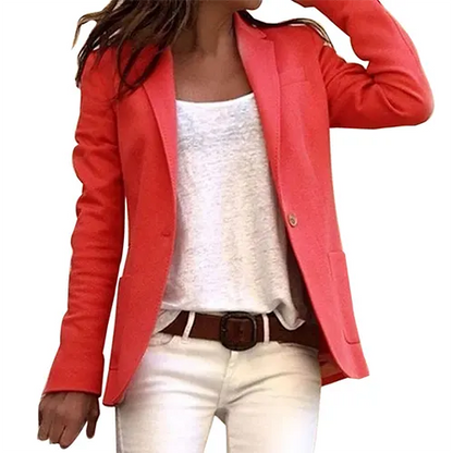 Damesblazer met Lange Mouwen Casual Stijl