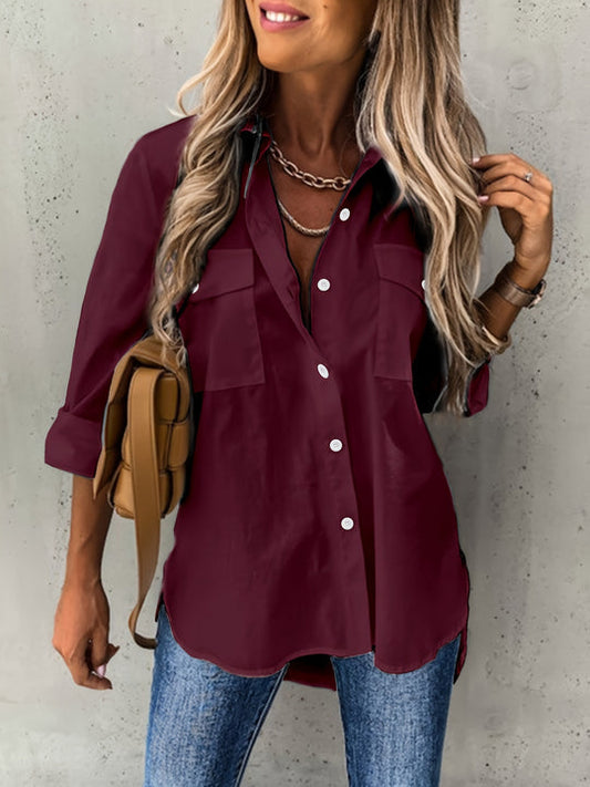Damesblouse Elora met Knoopjes