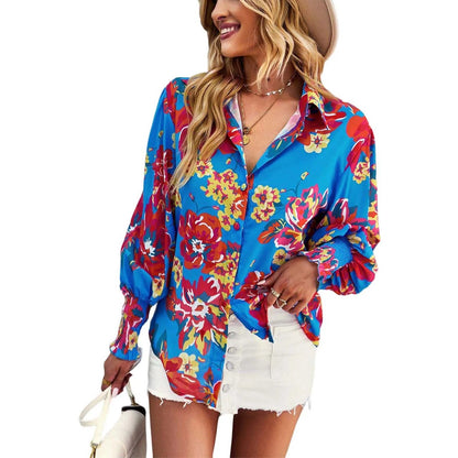 Damesblouse Flora met Bloemenprint