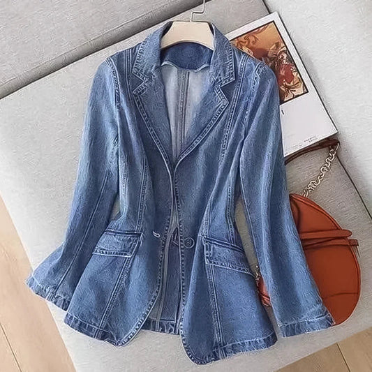 Denim Blazerjas voor Dames - Vaness