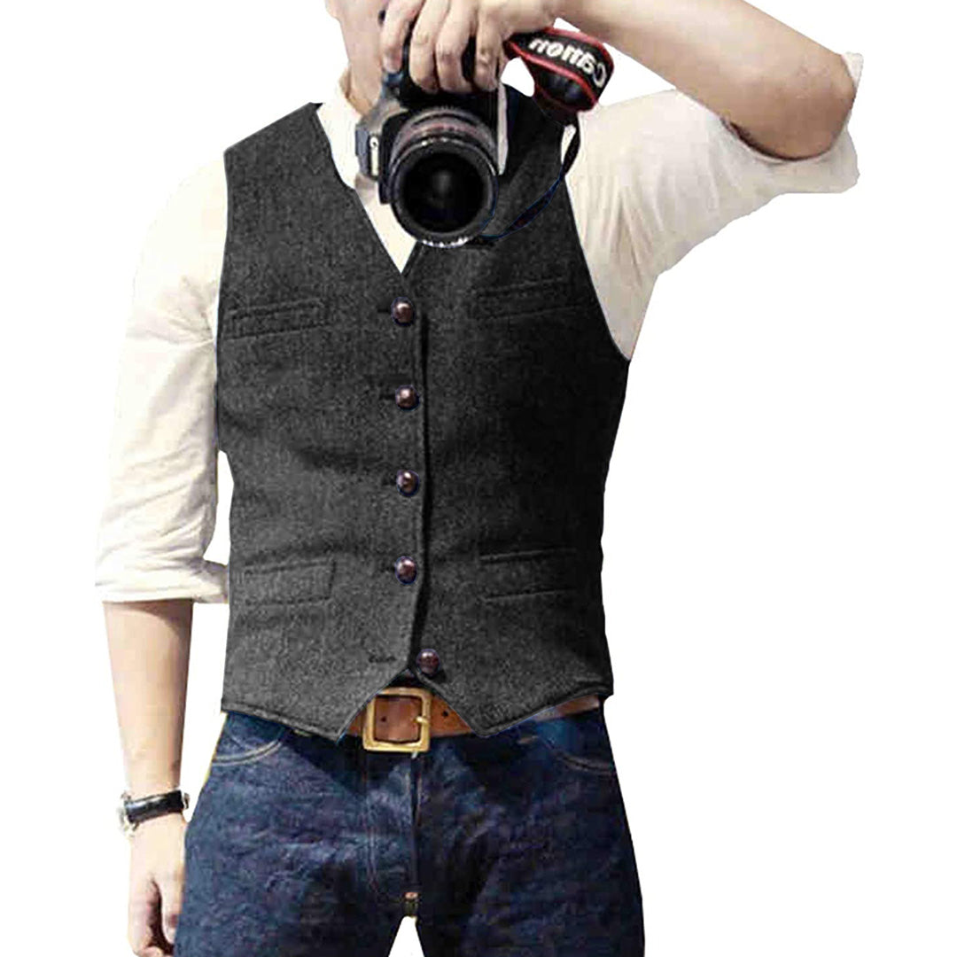 Denim Gilet Heren - Stijlvol en Comfortabel