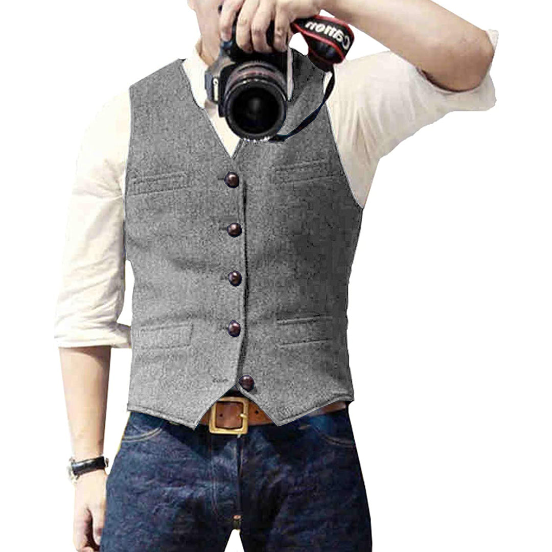 Denim Gilet Heren - Stijlvol en Comfortabel