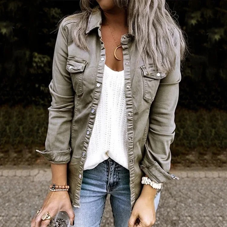 Denim Zomerjas Dames - Stijlvolle Sophia