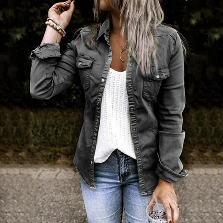 Denim Zomerjas Dames - Stijlvolle Sophia