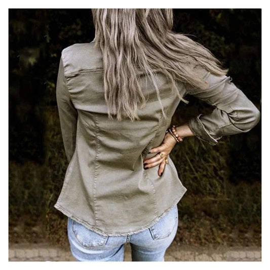 Denim Zomerjas Dames - Stijlvolle Sophia