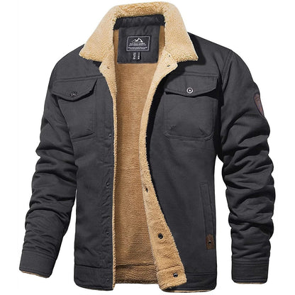 Derek - Heren Vintage Bomberjack met Voering
