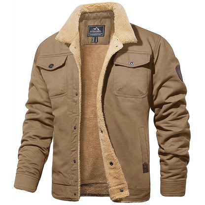 Derek - Heren Vintage Bomberjack met Voering