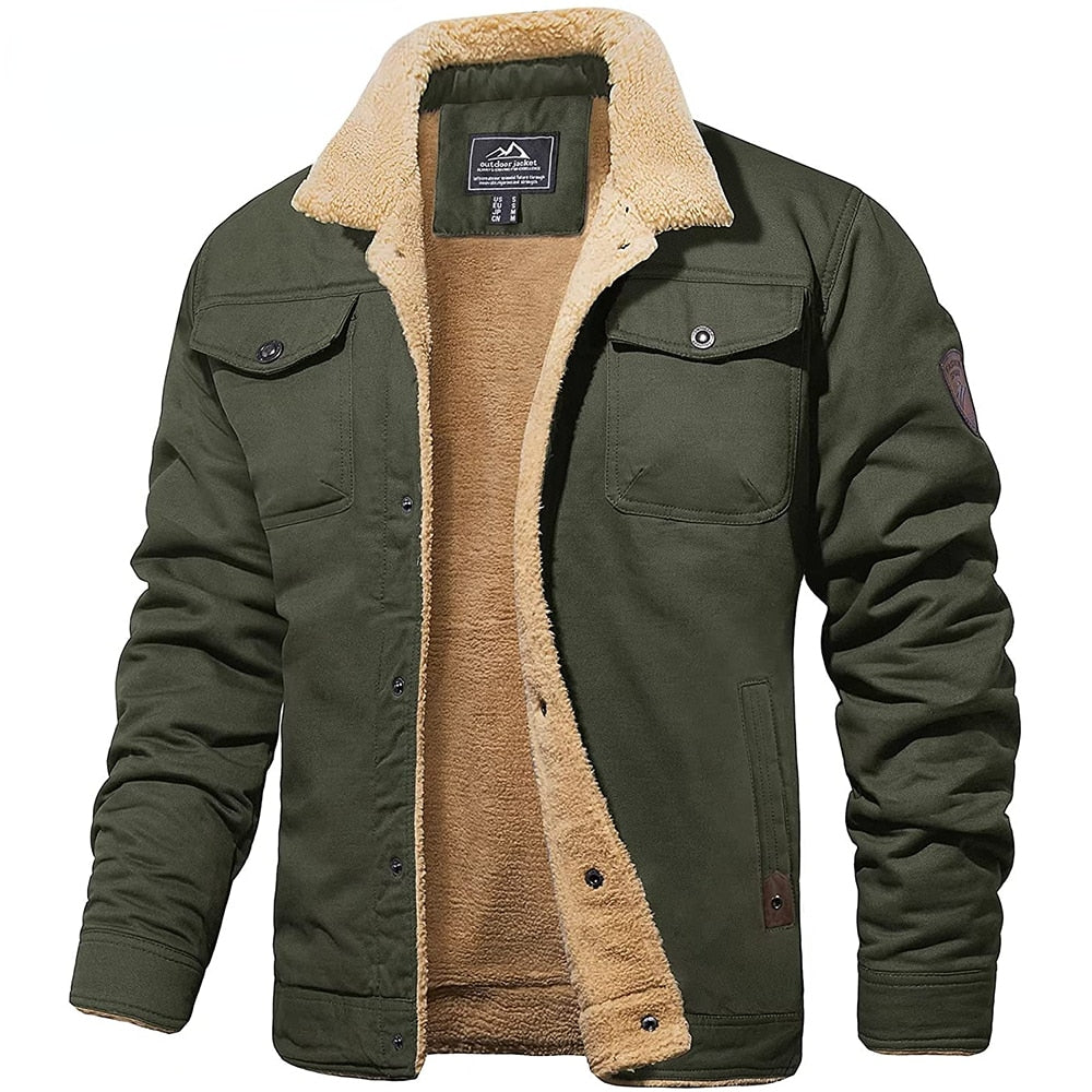 Derek - Heren Vintage Bomberjack met Voering