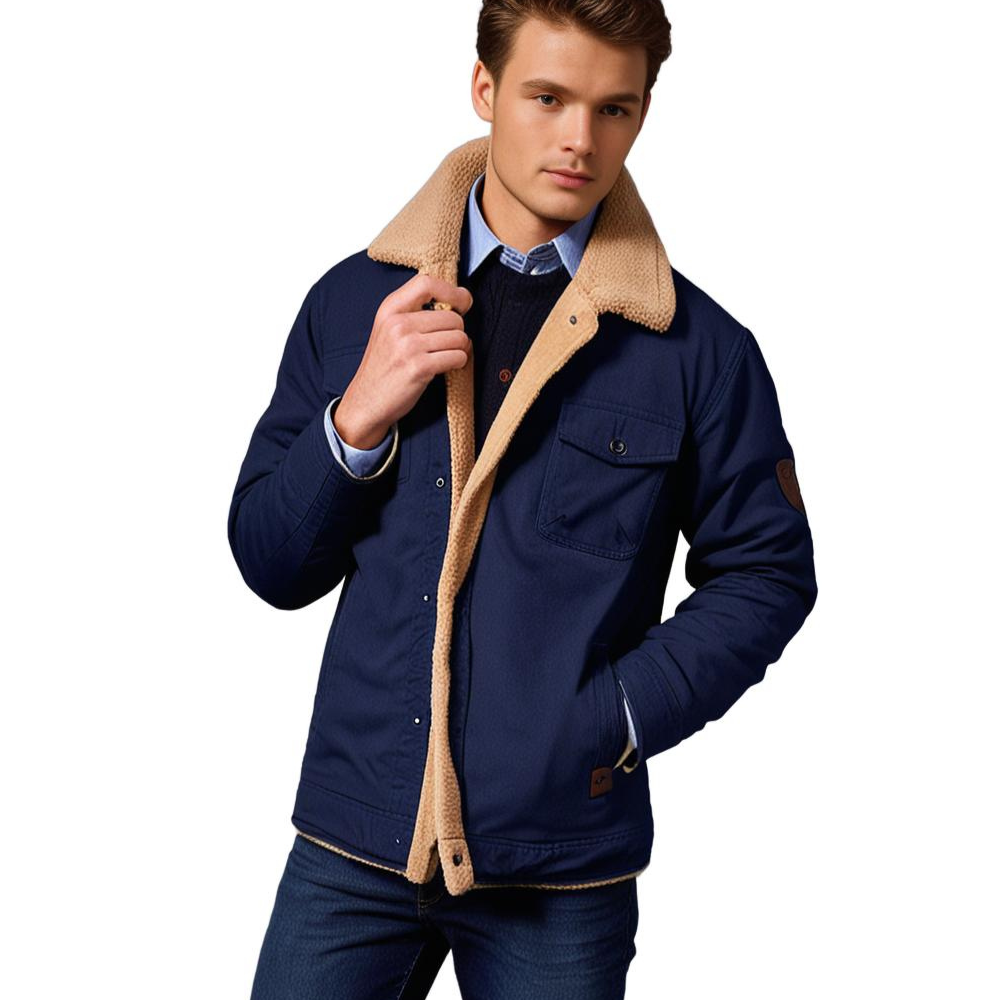 Derek - Heren Vintage Bomberjack met Voering