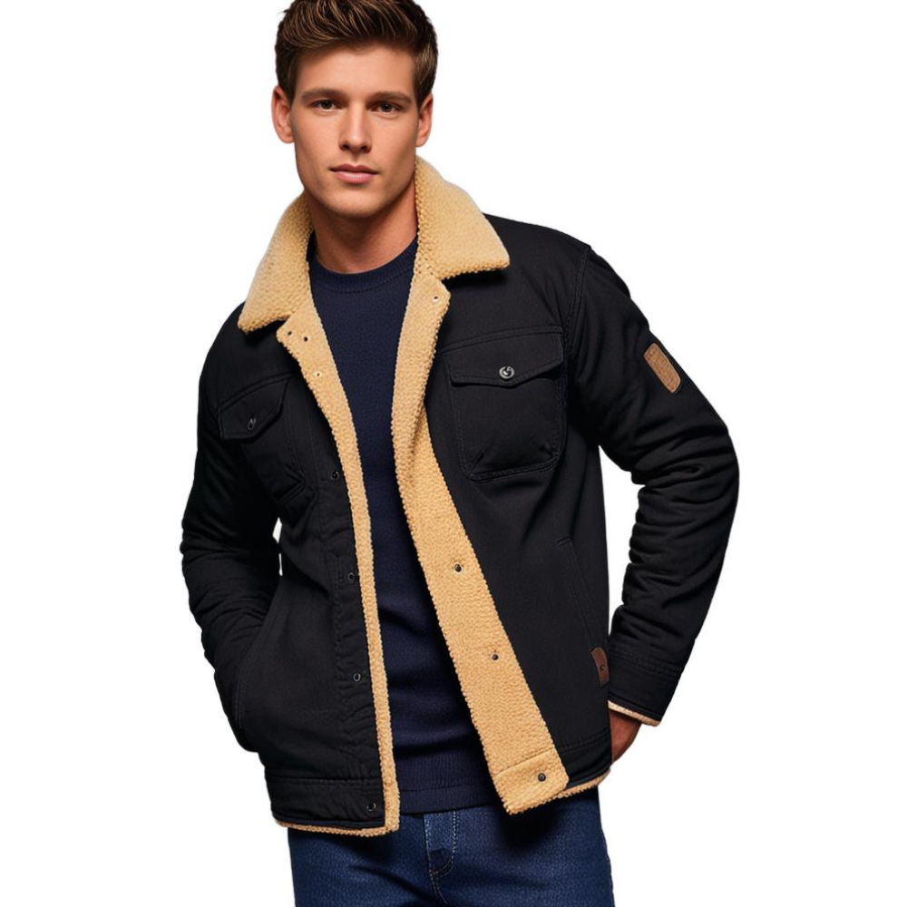 Derek - Heren Vintage Bomberjack met Voering