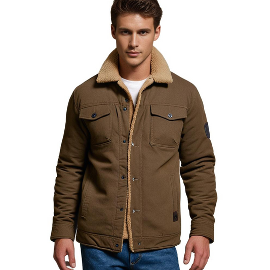Derek - Heren Vintage Bomberjack met Voering