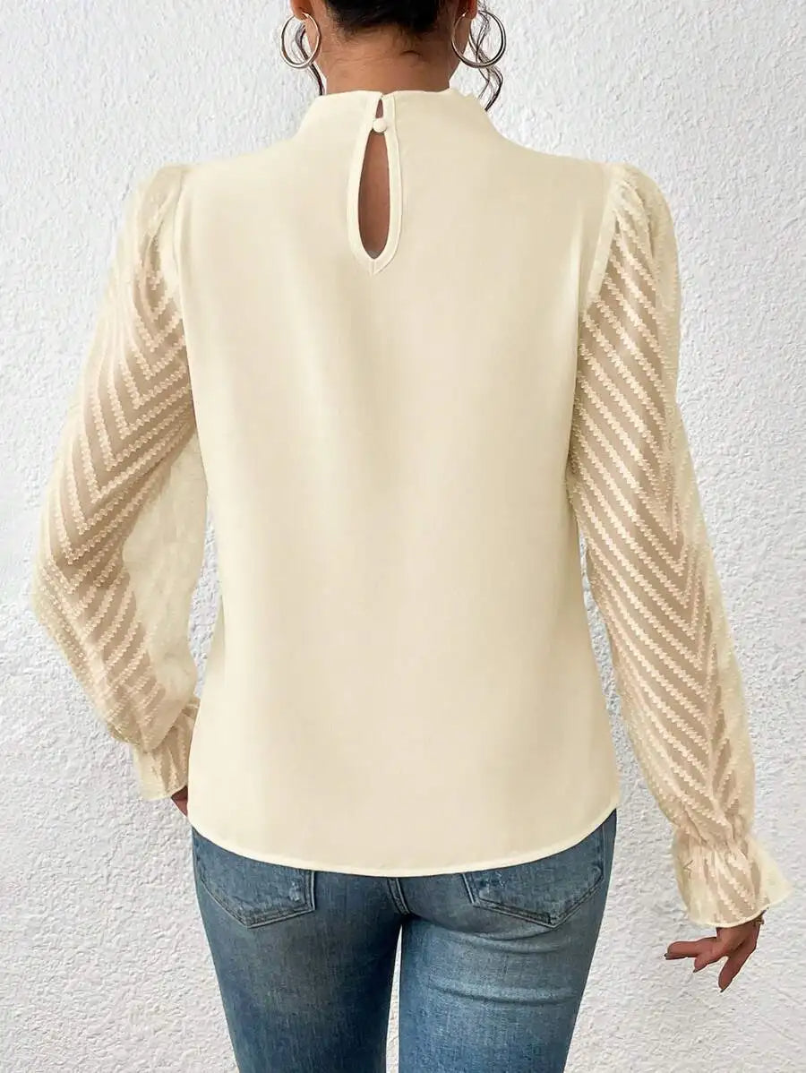 Diane - Elegante Dames Top met Lange Mouwen