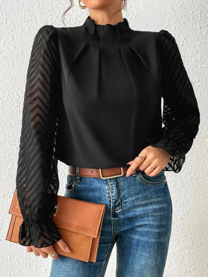 Diane - Elegante Dames Top met Lange Mouwen