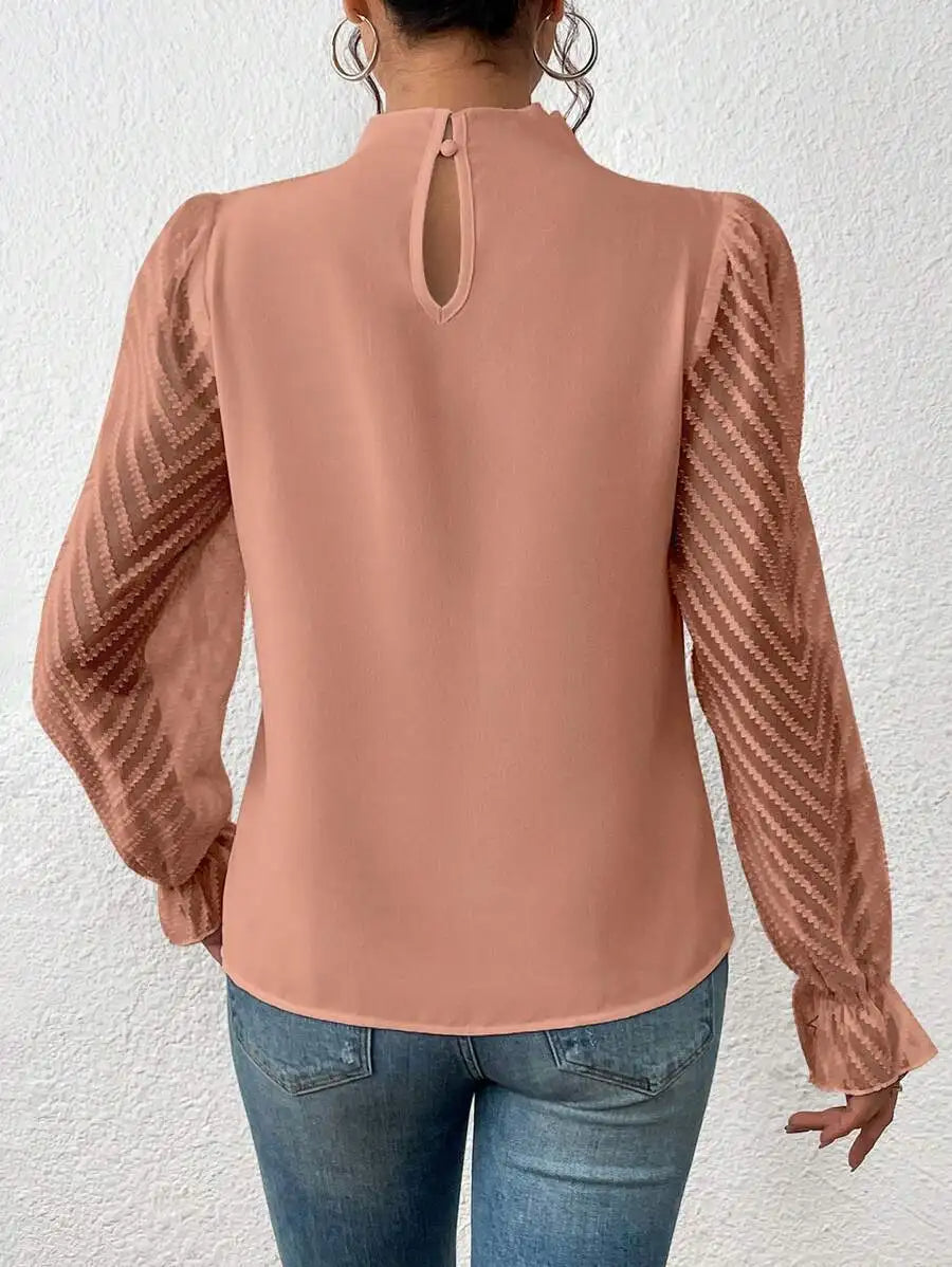 Diane - Elegante Dames Top met Lange Mouwen