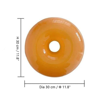 Dimbare LED Donut Tafel- en Wandlamp - Glas Sfeer