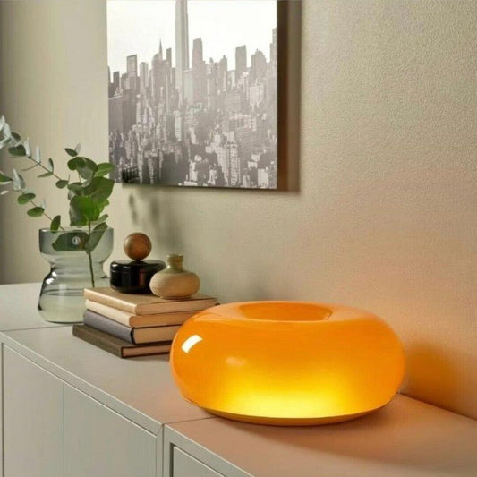 Dimbare LED Donut Tafel- en Wandlamp - Glas Sfeer