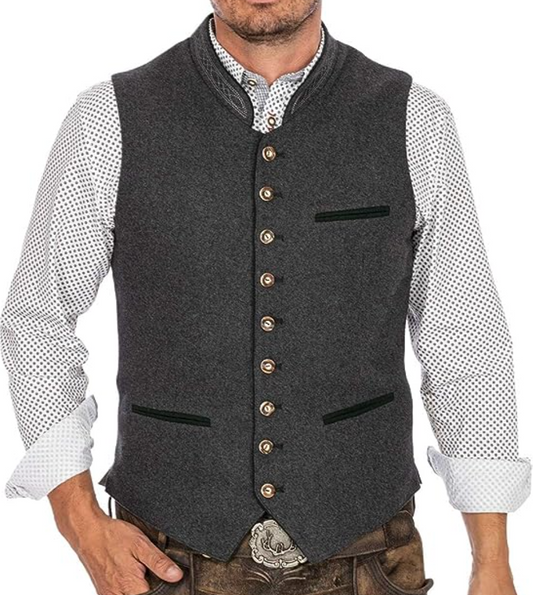 Donnie Gilet met Knoopsluiting - Tijdloze Stijl