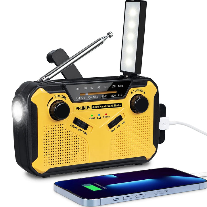 Draagbare Solar Dynamo Noodradio met Powerbank