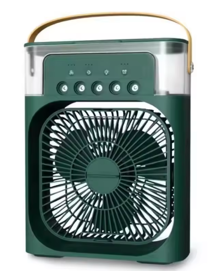 Draagbare USB Ventilator met Luchtbevochtiger en LED